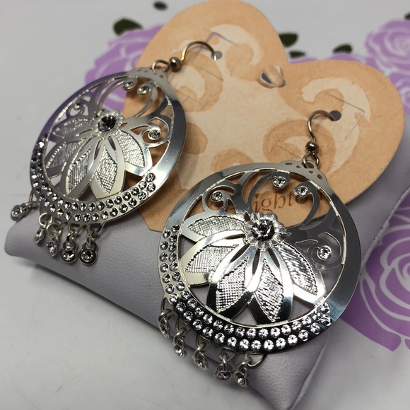 Brighton tessera silver dangle earrings - Picture 3 of 4
